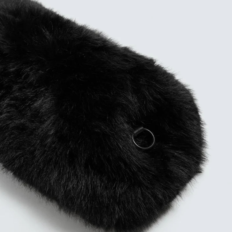 FAUX FUR ENVELOPE BAG y er Clutch Prom Bag Fashionable Fluffy Handbag Purses for Women Elegant 251030