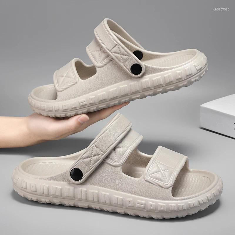 Sandals Men's Summer Styles. They Feature A Simple And Casual Design Are Highly Versatile Perfect For The Beach.