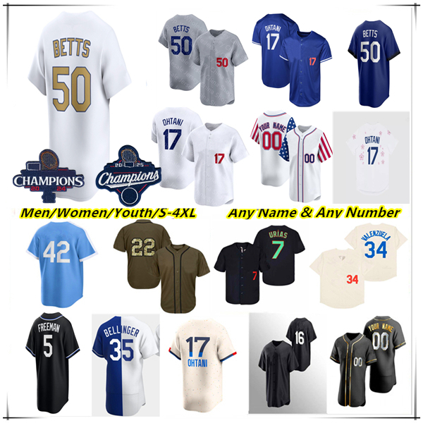 Shohei Ohtani Yoshinobu Yamamoto Baseball Jersey Freddie Freeman Mookie Betts Andy Pages Teoscar Hernandez Max Muncy Hyeseong Kim Blake Snell Will Smith Edman 5Xl