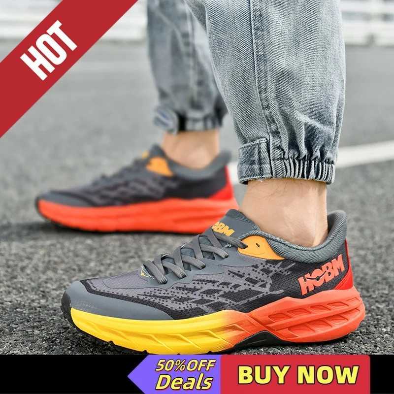Marathon Sneakers Men Running Shoes Sports Breathable Lightweight Men Cfortable Athletic Nonskid Outdoor Hiking Jogging Shoes Z250411