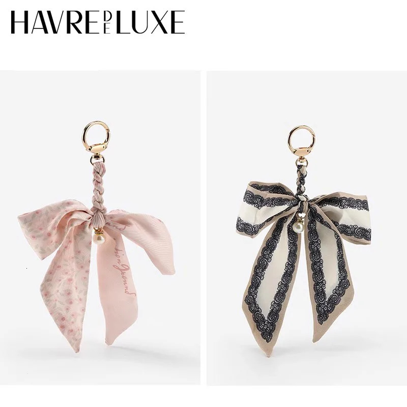 Bow Bag charm Bag Hanging Chain Strap Keychain Colorful Bag Decorate Extension Chain Bag Accessories Gift for Women 251030