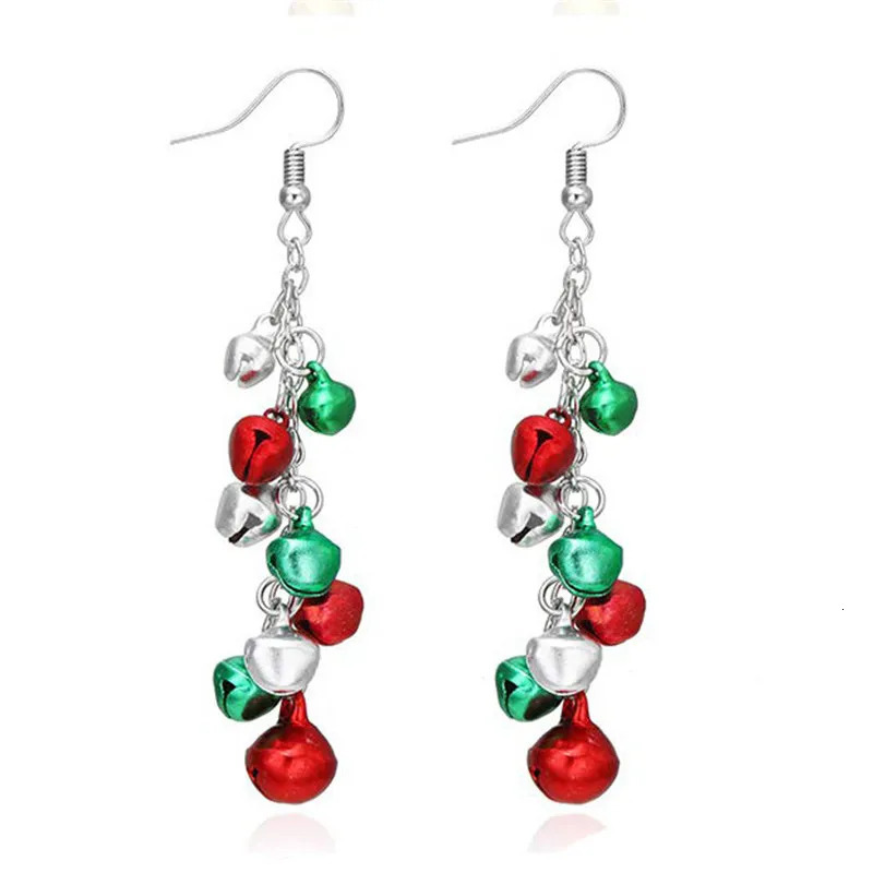 Fashion Christmas Tree Drop Earrings Small Bell Snowflake Earings for Women Cute Bowknot Dangle Earring Year Gift Brincos 251031
