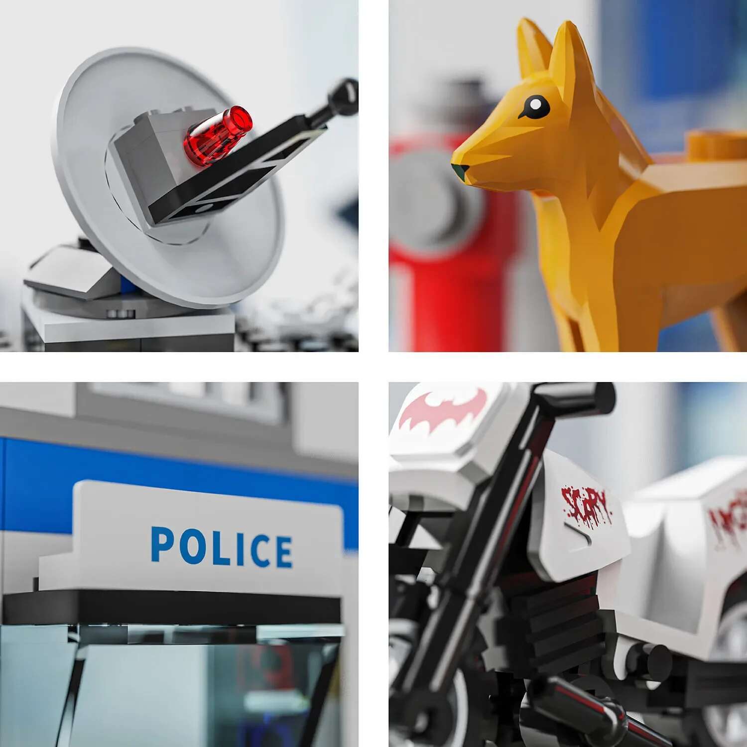 Station Sets, 833Pcs City Police Sets Toy Bricks Kit,Toy Building Kit Gift For Kid Boy Ages 6-12