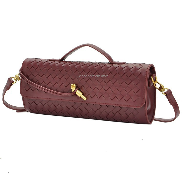 New Free Shipping Designer Bag Hot Selling Handmade Soft Leather Stick Horizontal Square Organ Bag Solid Color Hand-held Diagonal Cross Women's B