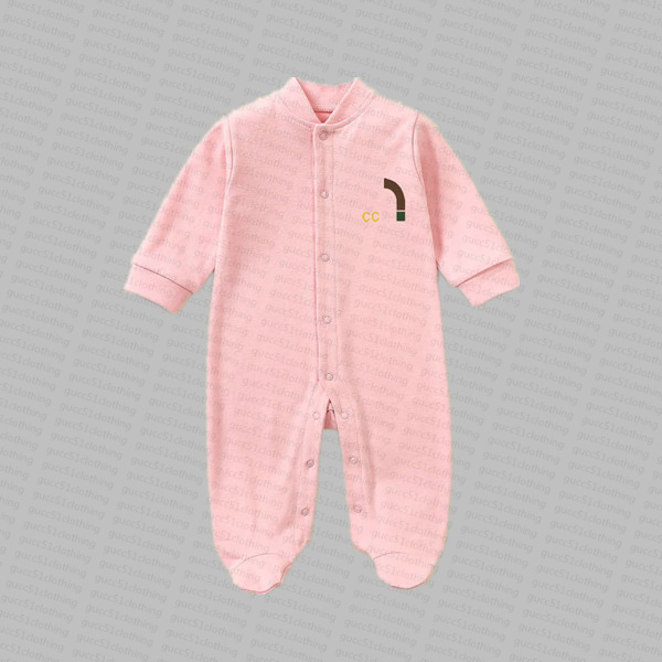 NEW INS Baby Rompers Footies Spring Autumn Boys Clothes Romper Cotton Newborn Kids Designer Jumpsuit fashion Clothing 6 colors