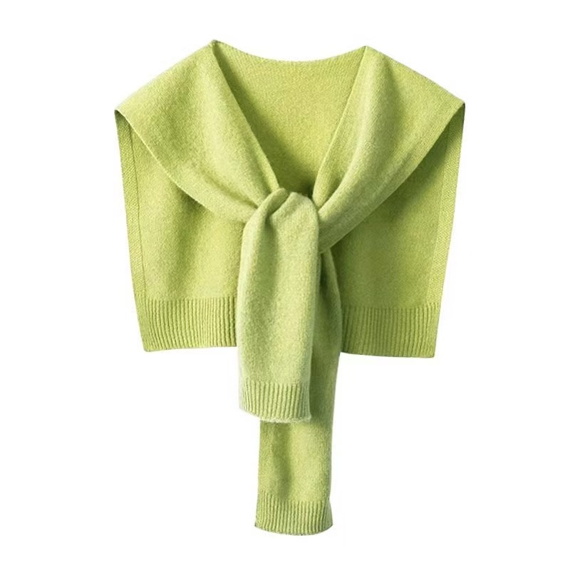 K995 Internet celebrity new style shawl outerwear women's fashion cloak outerwear knitted solid color cervical vertebra protection spring and aut