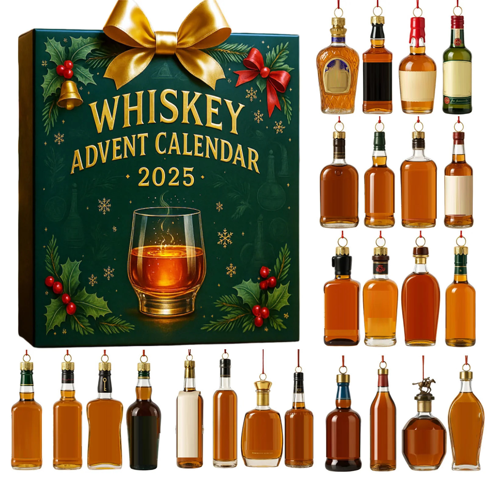 Christmas Decor Beer Advent Calendar Christmas Whisky Advent Calendar Desktop Ornament Christmas Gift 251030