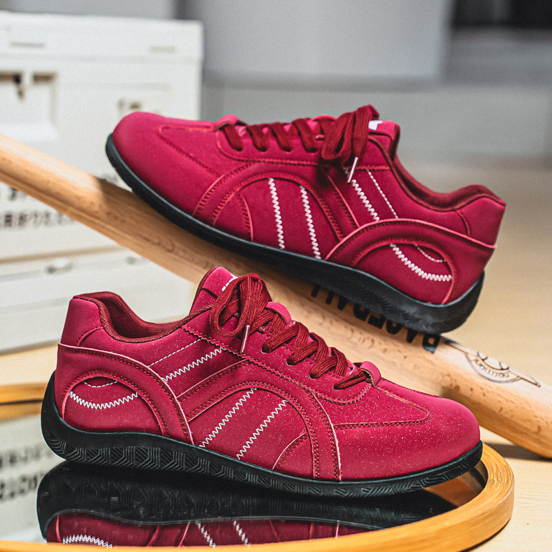 Motorcycle Casual Sneakers Thin-soled Low-top Men's Shoes Trendy Versatile Racing Shoes