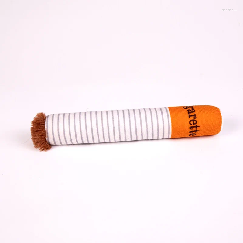 Update Creative Interactive Giggles Dog Toys Funny Plush Chewing Toy With Squeaking Sound Cigaret Box Good Pet Gifts