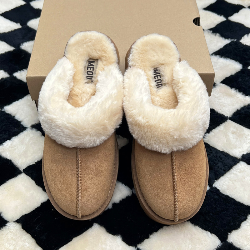 MEOD Slippers Designer Shoes Platform Slides Snow Boots Designer Womens Tazz Ultra Mini Chestnut Wool Slides Fluffy Leather Women Slider Best Quality 