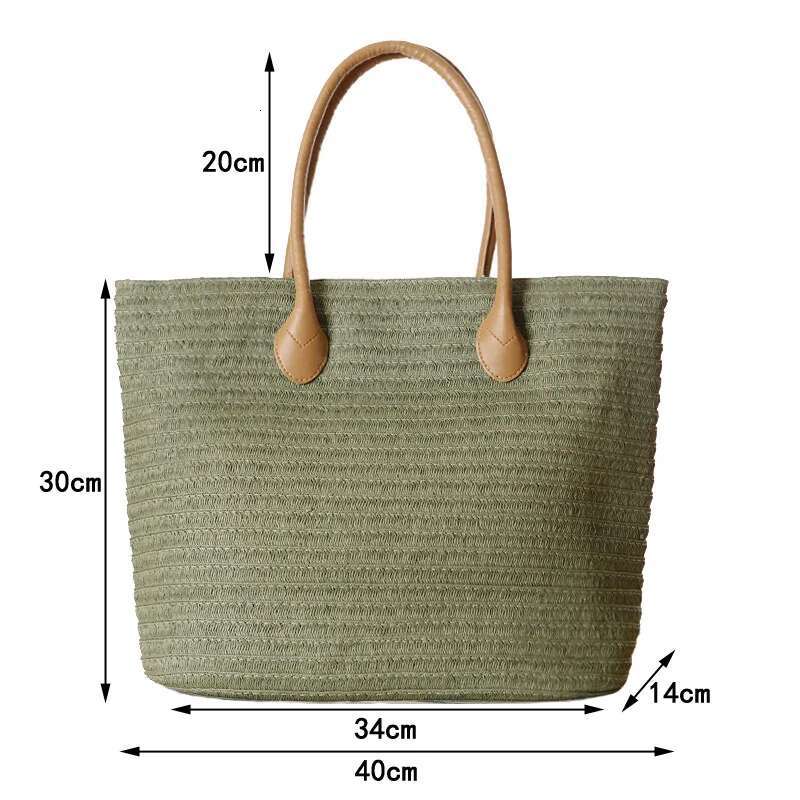 Summer Travel Handmade For Women Beach Weaving Ladies Straw Bag Wrapped Shoulder Bags Top Handle Handbags Fashion Totes