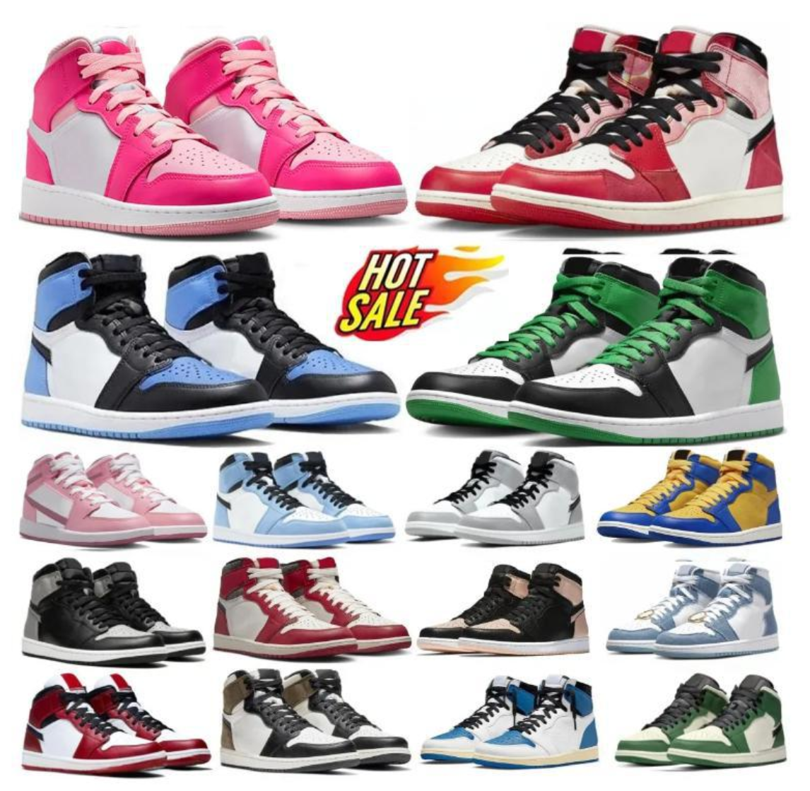 With Box Designer Shoes 1s 1 Basketball Shoes For Mens Womens Sneakers one High Celadon Next Chapter Black White Mocha Sports shoes Trainers Size 36-44