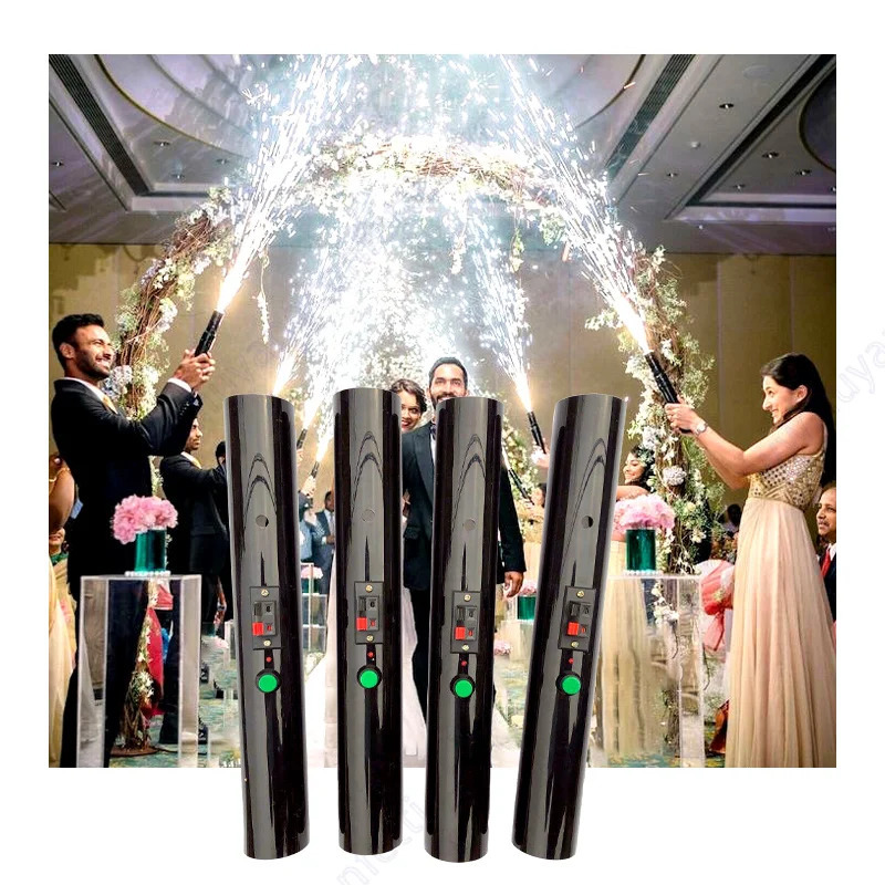 4pcs Hand Held Cold Fountain Wedding Machine Hand Hold Sparkler Shooter Marriage Bride Couple Entry Spark First Dance Dj Groom 251025