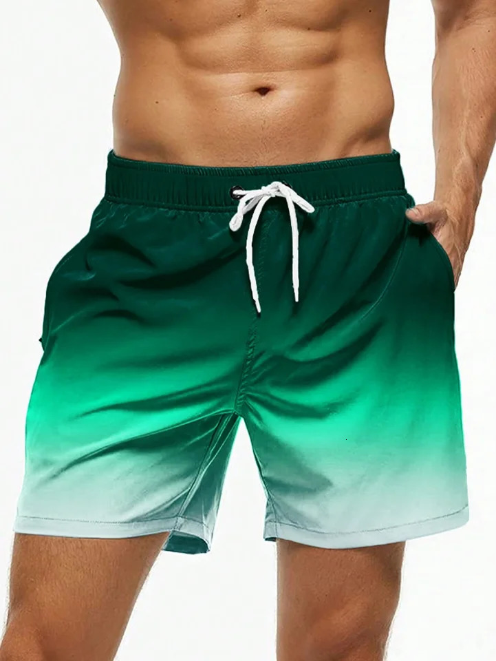Summer 3D casual beach shorts mens comfortable soft highquality polyester surfboard Plus size s5XL 250402m