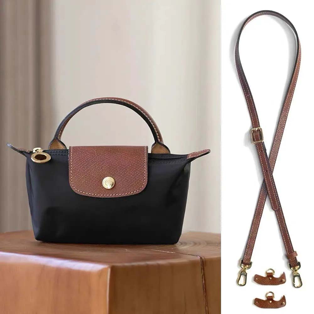 Long Designer Bag Mini Hobos Bag Short Handle Button Zipper Open and Close Recycled Canvas Patchwork Leather Trim Strap Lightweight Durable Clutch Bag Crossbody Bag