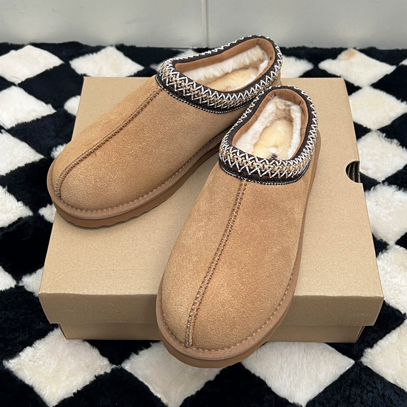 MEOD Slippers Designer Shoes Flat Heel Slides Snow Boots Designer Womens Platform Tazz Scuffs Ultra Mini Chestnut Wool Slides Fluffy Leather Women Sli