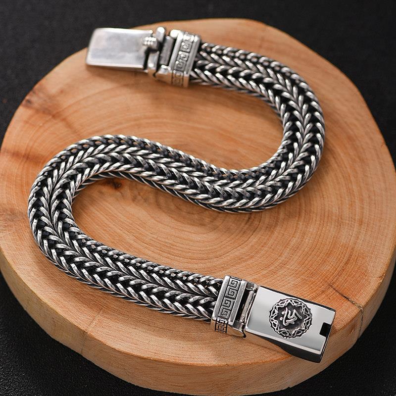 bracelets Fortune retro square snake double tail designer mens bangle bracelet