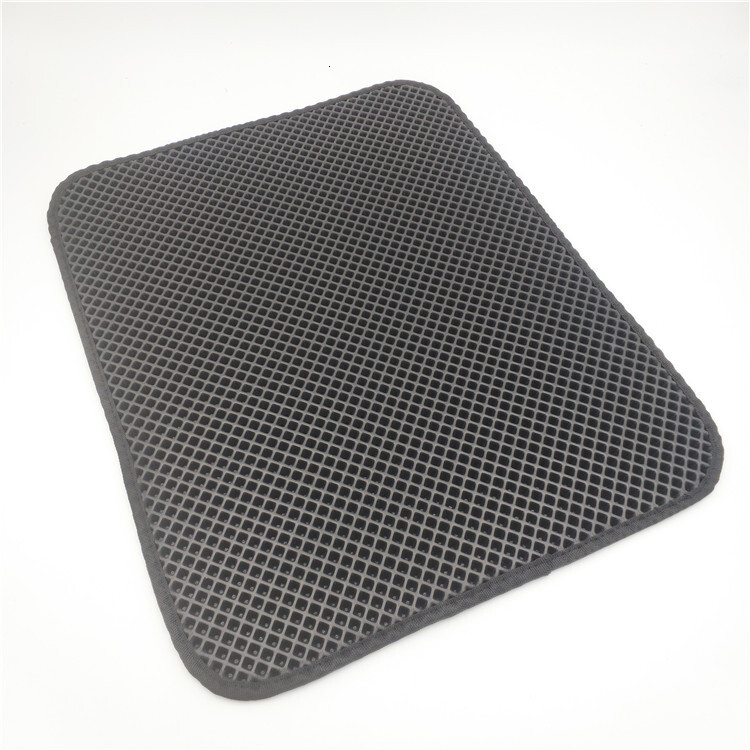 EVA Cat Litter Mat Washable Anti-slip Foldable Double Layer Pet Filter Hole Sand Drain Pad