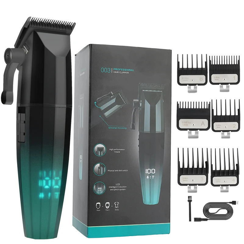 Original Barber Professional Electric Hair Trimmer For Men Rechargeable Beard Hair Clipper with 9000RPM Motor Haircut 251030
