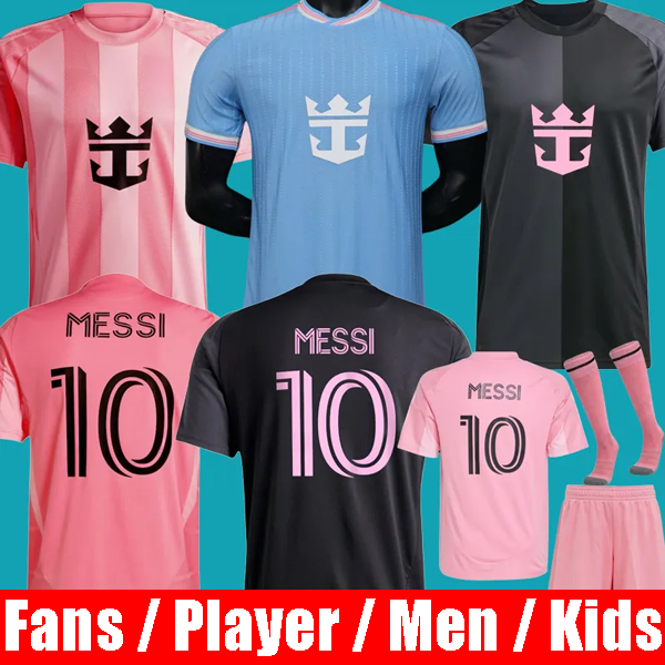2025 inter maimi soccer jersey inter miamikids football kits Miamis jersey football SUAREZ TRAPP PELLEGRINI MESSIES 25 26 FANS PLAYER MEN KIDS KIT SETS