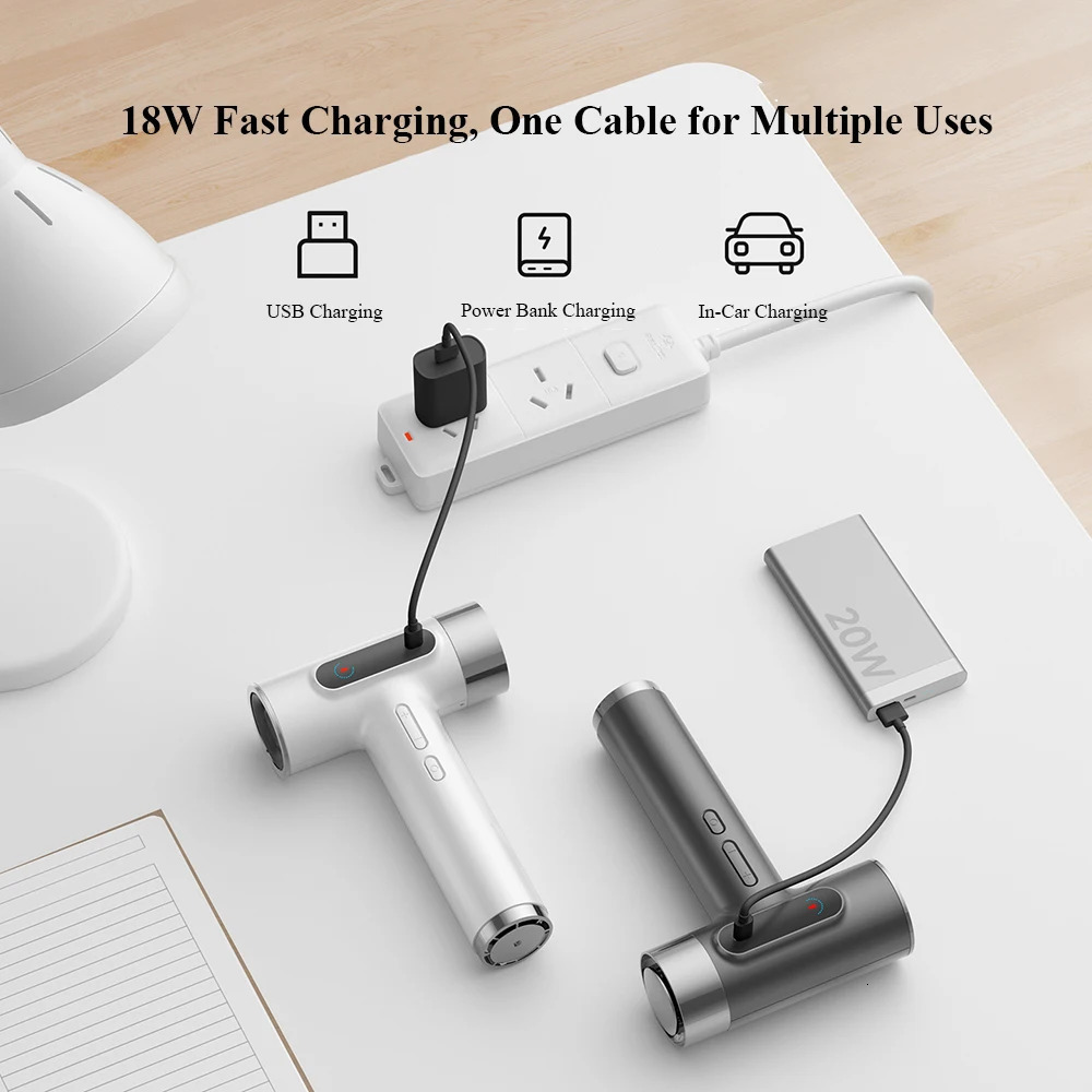 Wireless Hair Dryer 100000RPM Strong Wind and Cold Air Styling Tool Temperature Control Protection 18W Fast Charging 251030