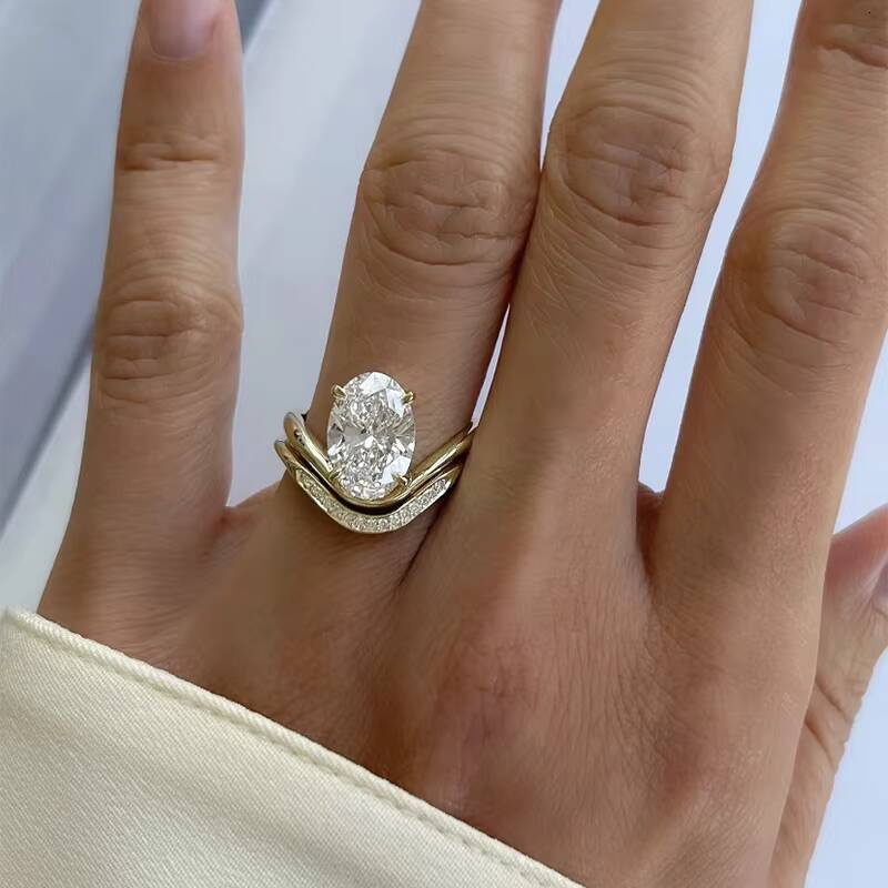 Original Design Custom Fine Jewelry Moissanite Diamond Rings Engagement Wedding Ring Factory Offers 10k 14k 18k Gold