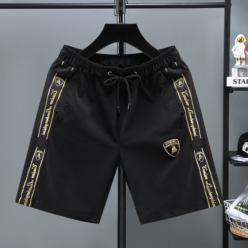 Designer clothes Fashion Shorts Men's trend Summer quarter pants Youth casual loose wear beach shorts Plus size black and white