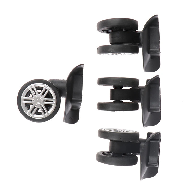 4pcs Silent Universal Wheels Replacement Luggage Caster Accessories Suitcases Repair Trolley Rubber Wheels Silent Luggage Wheels 251031