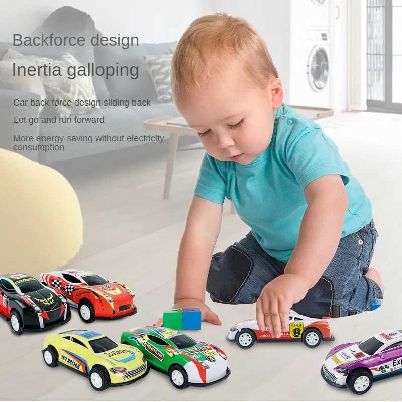 60/120 pieces of alloy racing cars rebound cars multi alloy cars anniversary series childrens toys birthday gifts 2023 new X250402
