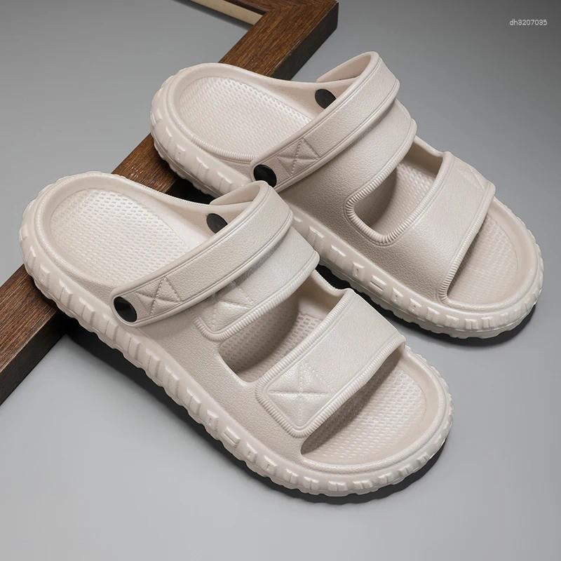 Sandals Men's Summer Styles. They Feature A Simple And Casual Design Are Highly Versatile Perfect For The Beach.