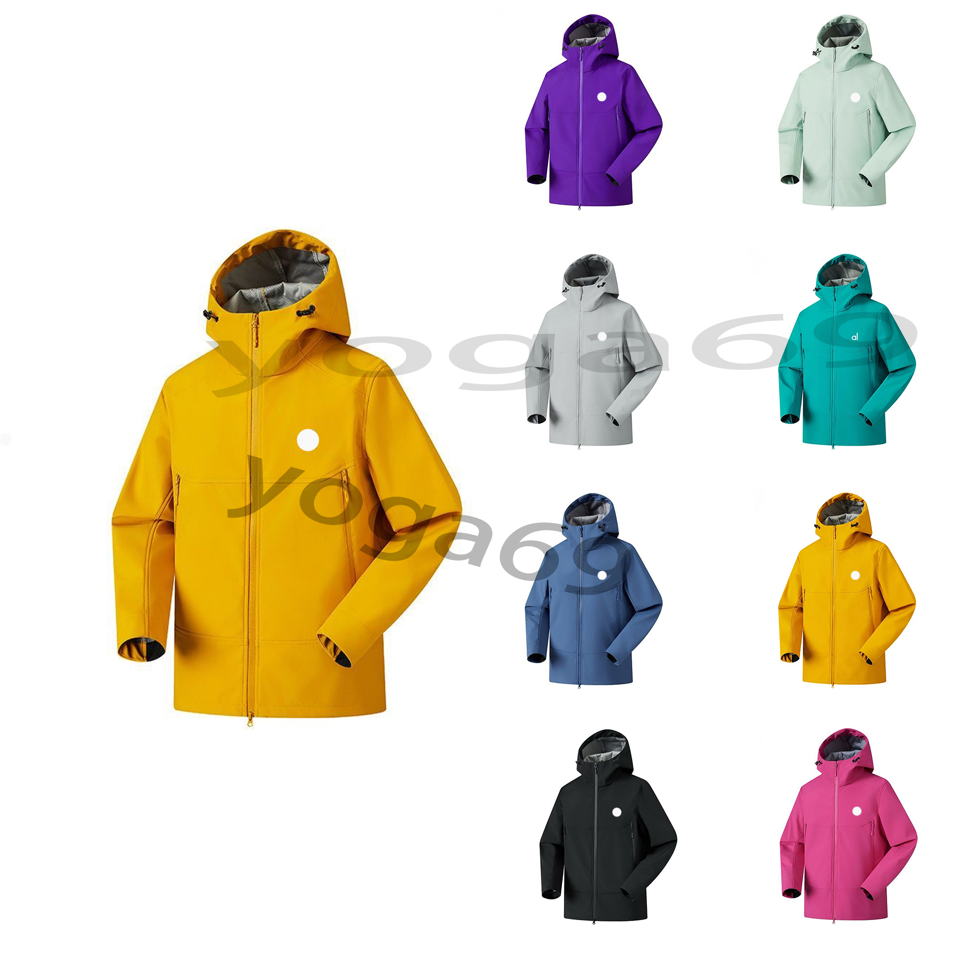 yoga jackets Male and female couples Yoga training sports jackets, fitness and outdoor sports hoodies quick-drying sports suit tops solid zipper tops size S-3XL 060