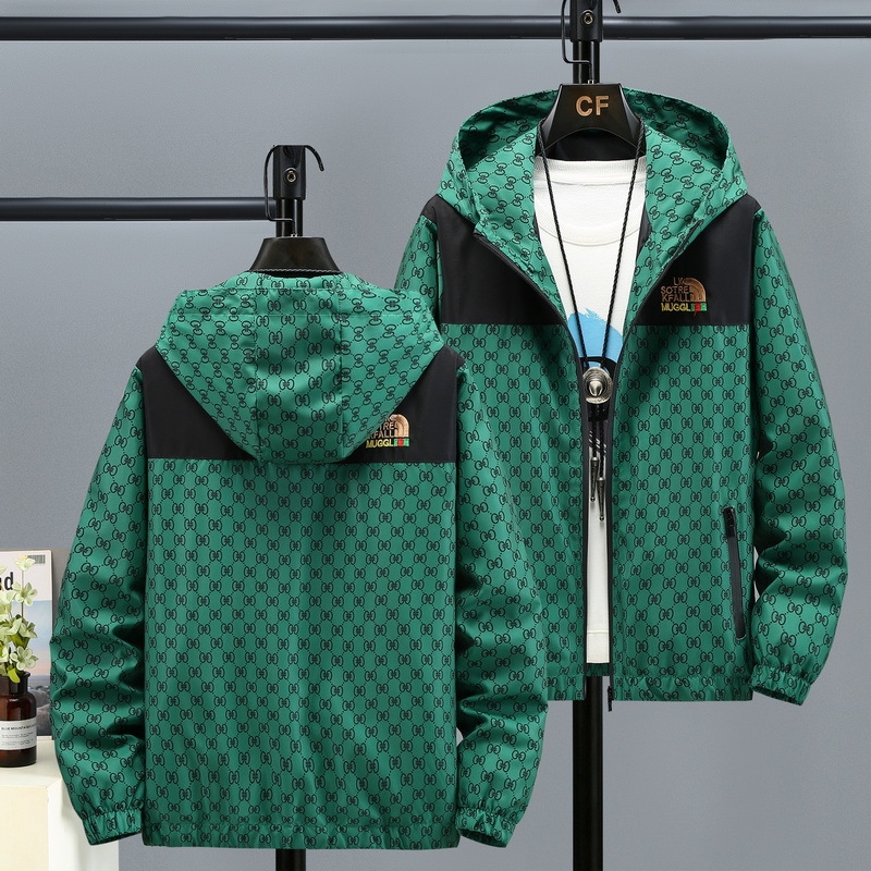 Designer clothing New Jacket Jacket Fall Coat Men's casual Men's jacket hooded large version plus size top Casual trend black gold