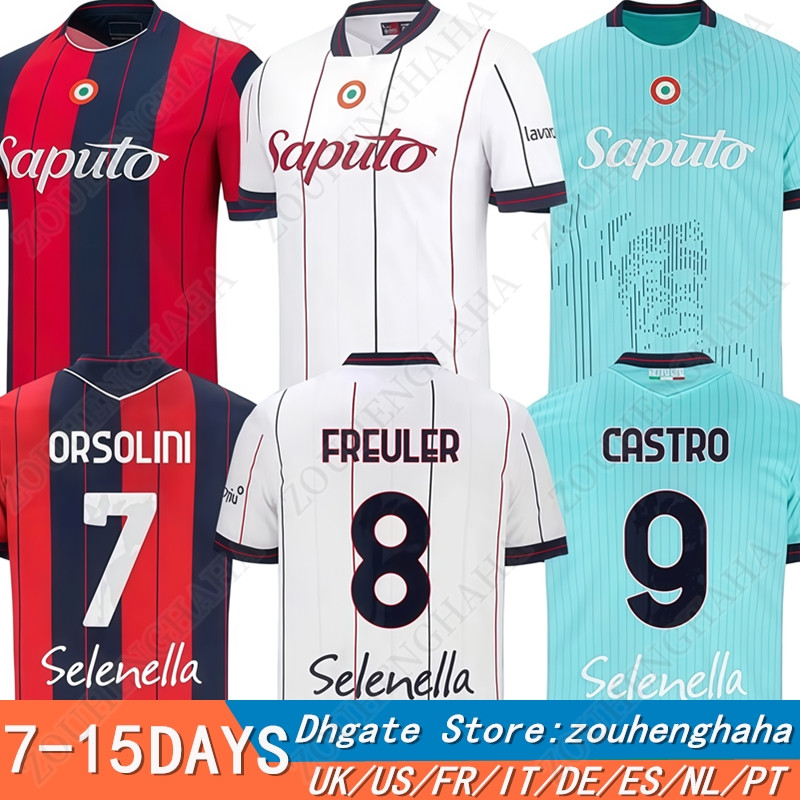 25 26 BoloGna Soccer Jerseys 2025 2026 Home Away Third CAMBIAGHI NDOYE ORSOLINI CASTRO AEBISCHER DALLINGA AEBISCHER FREULER FERGUSON FABBIAN Men Football Shirt Kit