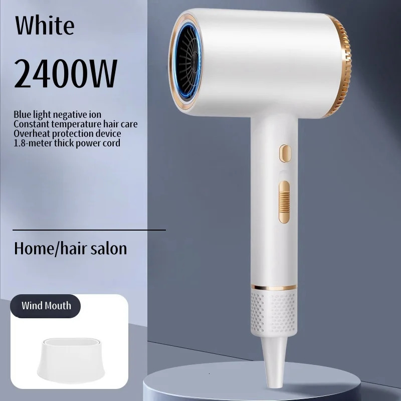 Internet Celebrity Quick Drying Hair Dryer 2400w HighPower Blue Light Hair Care Home Hair Salon Hammer Hair Dryer 220V 251030