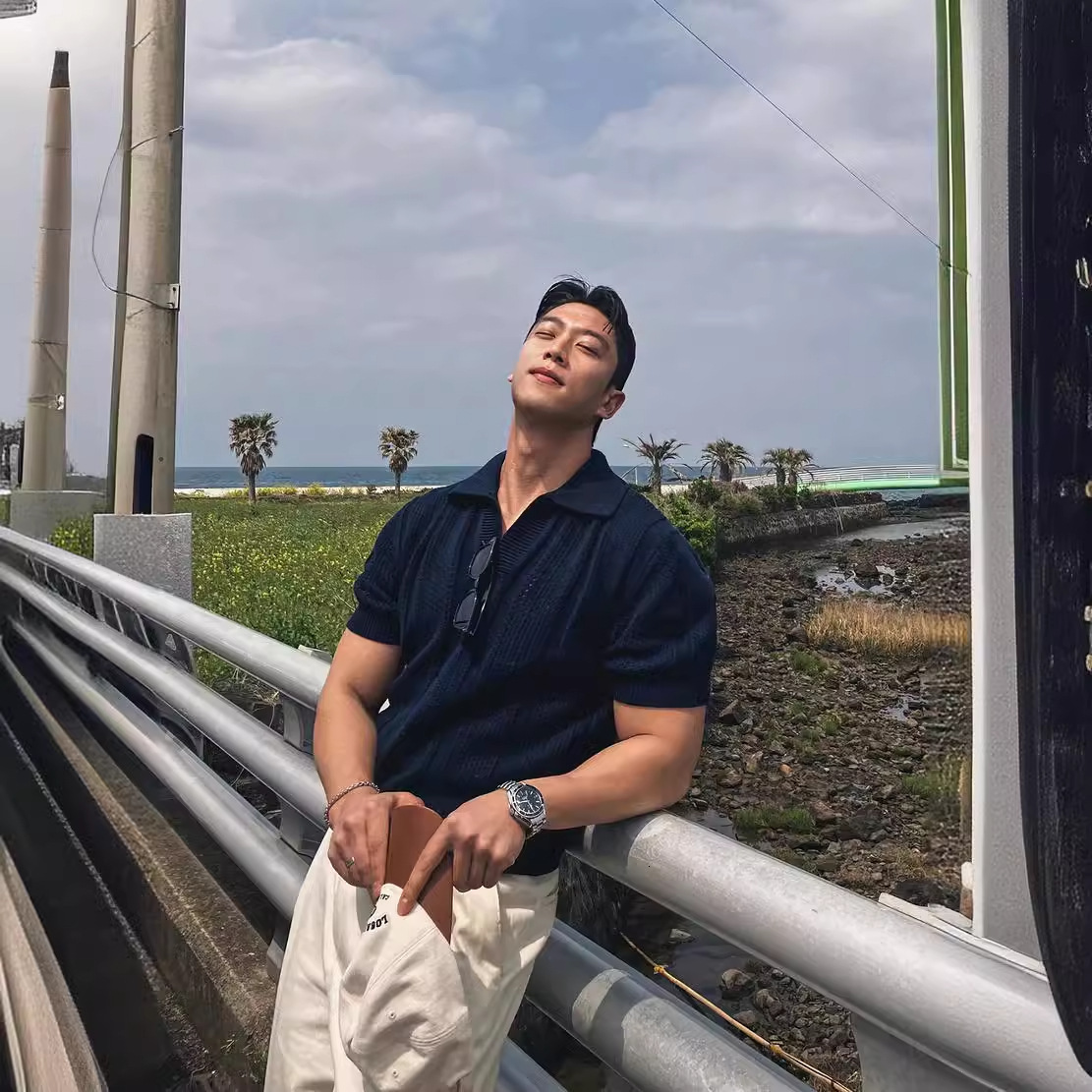 Perforated Mesh Texture Fine Knit Short Sleeve Polo Shirt T-shirt Men Summer Korean Style Mature Top Designer T-shirt Tee Shirt