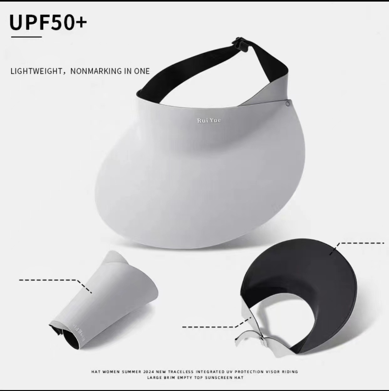 Breathable Folding Sun Cap for Ladies - Lightweight UV Protective Hat