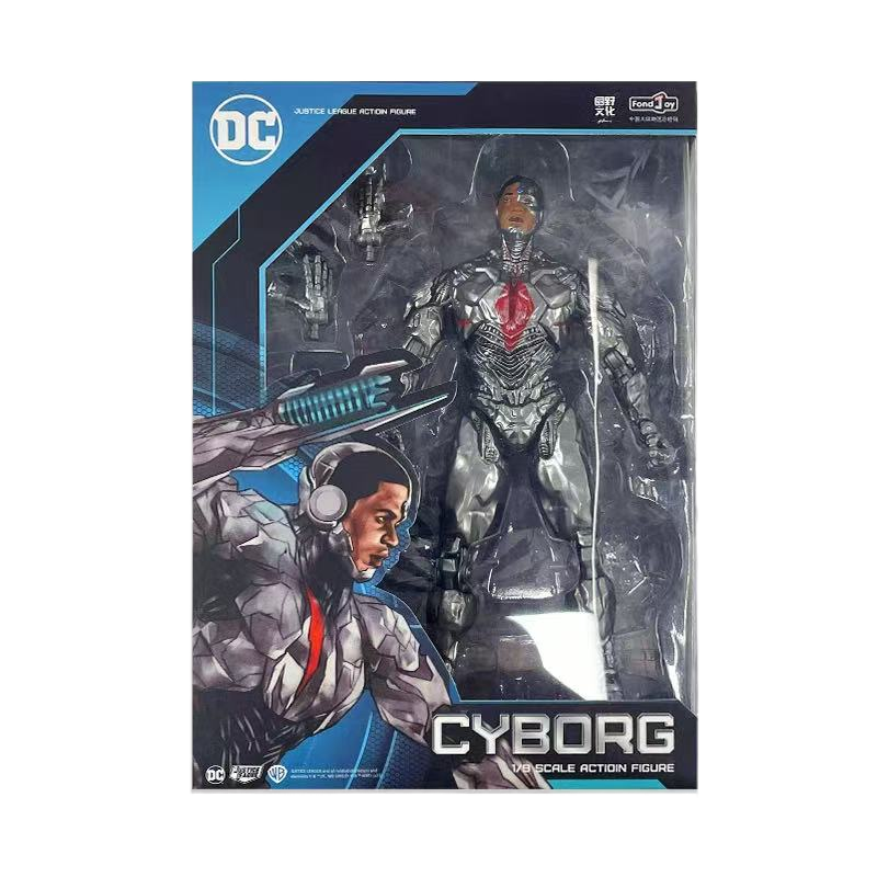 Fondjoy DC Comics Cyborg Victor Stone 1/9 Action Figure Wholesale - Collectible Model Kit with Movable Joints, Superhero Bulk Stock for Resellers