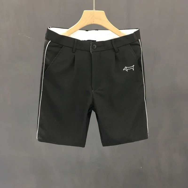Korean set shorts mens golf clothing 2025 summer new authentic golf shorts business casual straight shorts mens golf clothing W250402