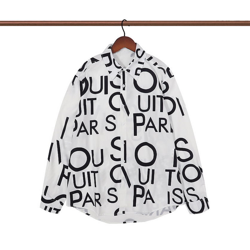 Mens Casual Shirts Letter Print Knitting Long Sleeved Shirts Hawaii Style Slim Fit Mens Dress Shirts