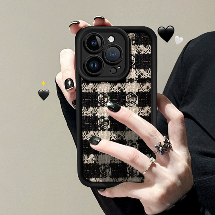 New Fashionable Apple Phone Case Premium iPhone Pro Max Autumn/Winter Luxury European and American Style Retro Women's Phone Case