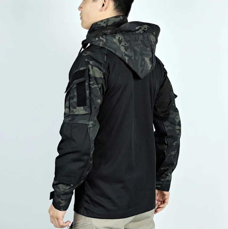 Outdoor Tactical Uniform Hunting Sets Hooded TShirtAirsoft Paintball Pants Men Suit Hiking Combat Shirts Kits WearResistant 251031