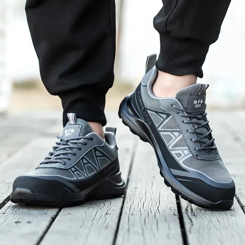 Safety Shoes Man For Work Safety Boots Indestructible Construction Shoes Steel Toe Protective Mens Work Shoes AntiStab Boots 251030