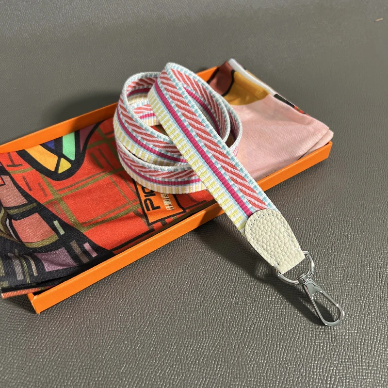 HandStitched 25cm Wide Canvas Bag Strap Togo Leather Ends Suitable for Evelyne Handbags and Crossbody 251030