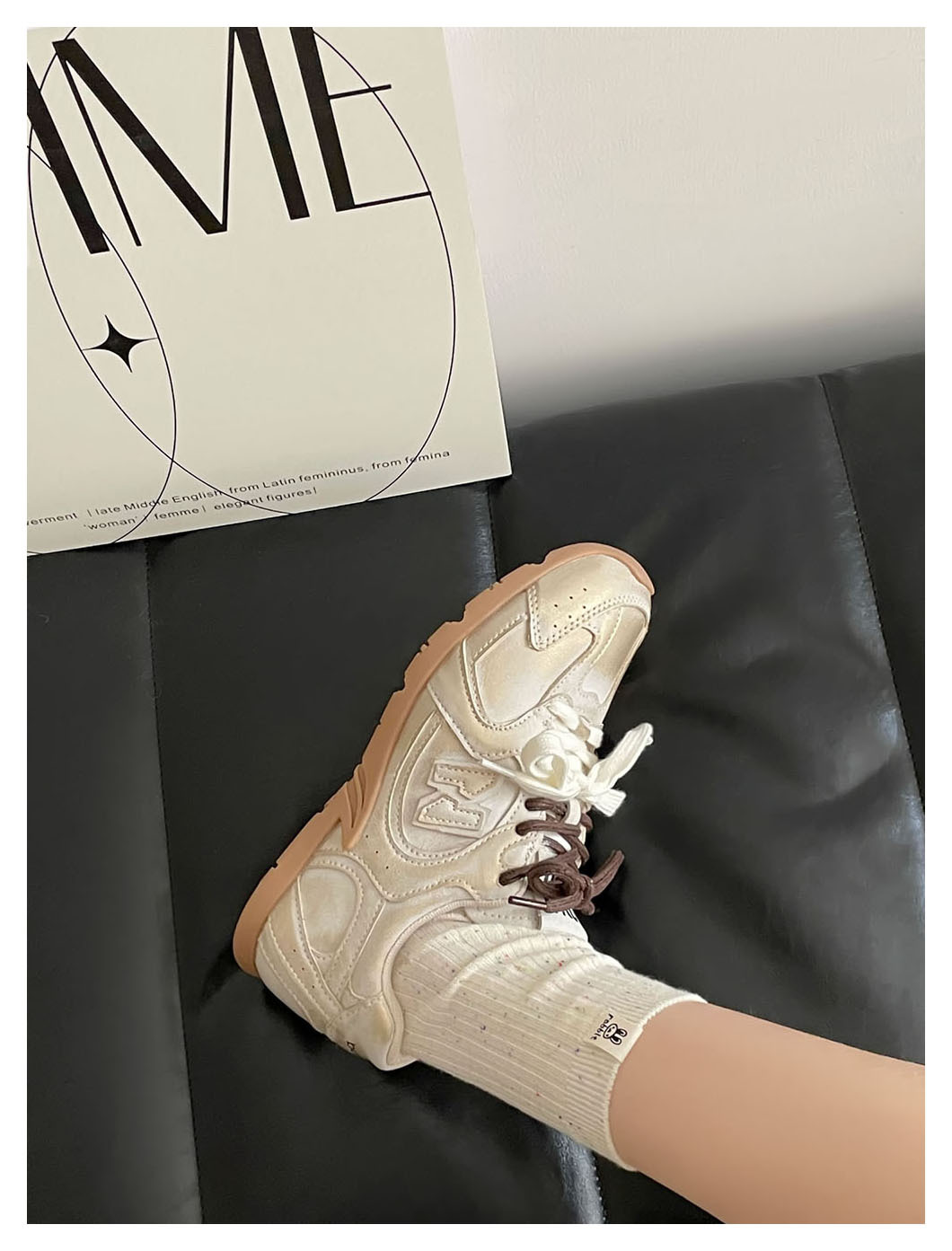 shoes 2026 new Retro distressed German training women's sneakers all-match lace-up casual flat