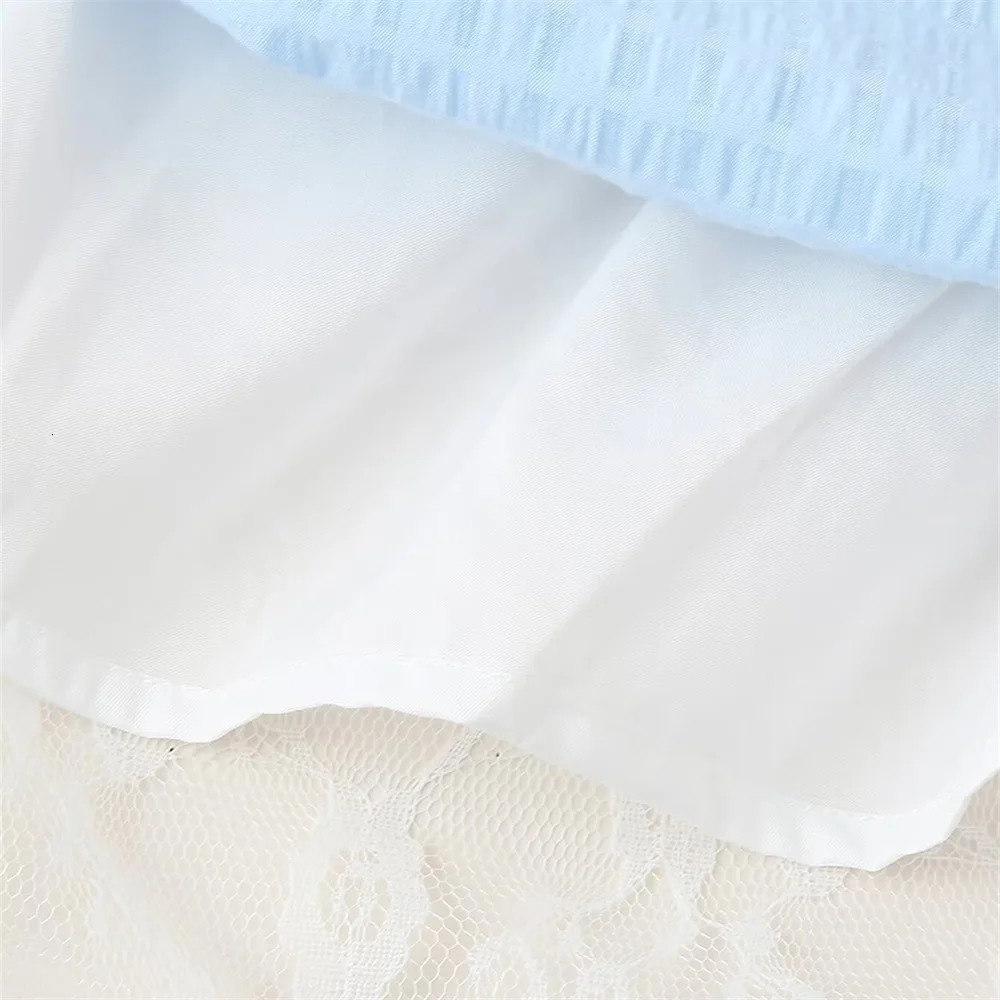 UNIZERA Summer Product Womens Hanging Neck Floral Lace Edge Splicing Hanging Neck Collar backless Dress 250402