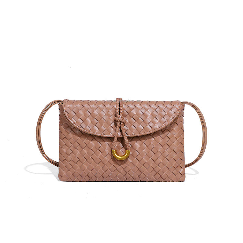 Free Shipping Designer Bag Commuter Versatile Single Shoulder Crossbody Fashionable Horizontal Texture Small Square Bag Niche Design Trendy Handmade W