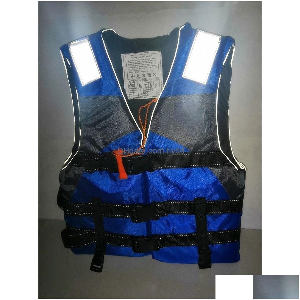 2025--Life Vest Buoy Outdoor Rafting Jacket For Children And Adult Swimming Snorkeling Wear Fishing Suit Professional Drifting Level