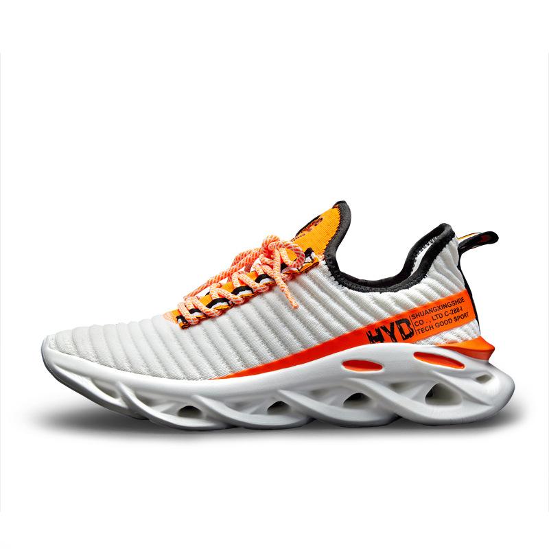 Free shipping designer trainers sneakers men orange white black red comfortable breathable outdoor leisure shoes 2025