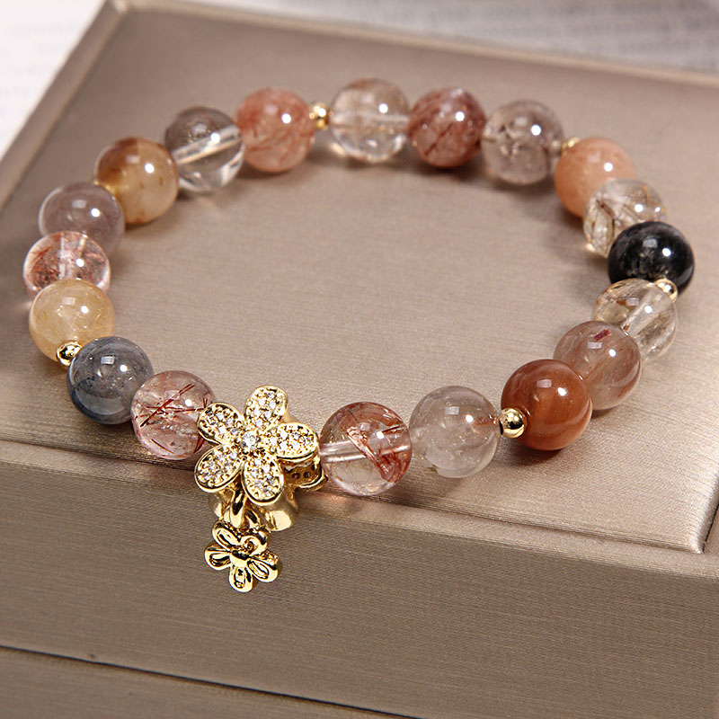 blonde crystal attracts wealth luck and career natural citrine bracelets female girlfriends and sisters birthday gift