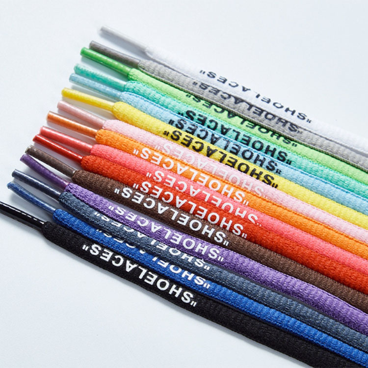 16 colors shoelace for sport sneakers shoe accessories high quality print shoelaces letter shoe decoration 120cm length